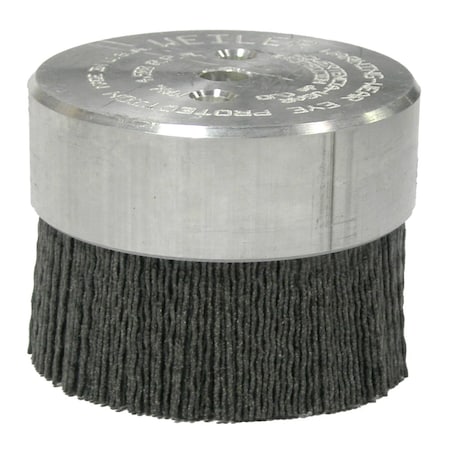 Weiler Burr-Rx 3" Maximum Density Miniature Disc Brush .035/80CG Crimped Fill 86013